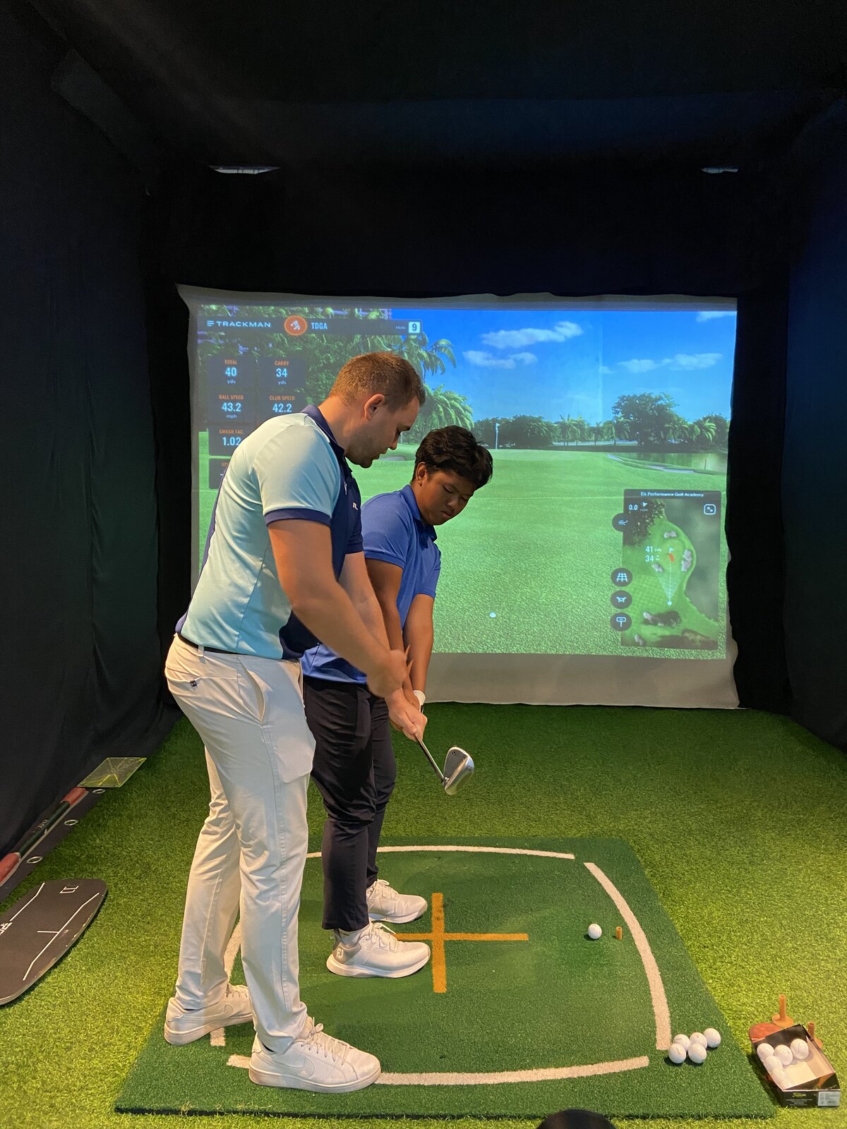 Coaching at Tom Dingwall Golf Academy