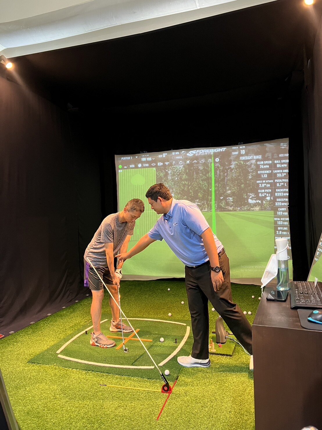 Coaching at Tom Dingwall Golf Academy