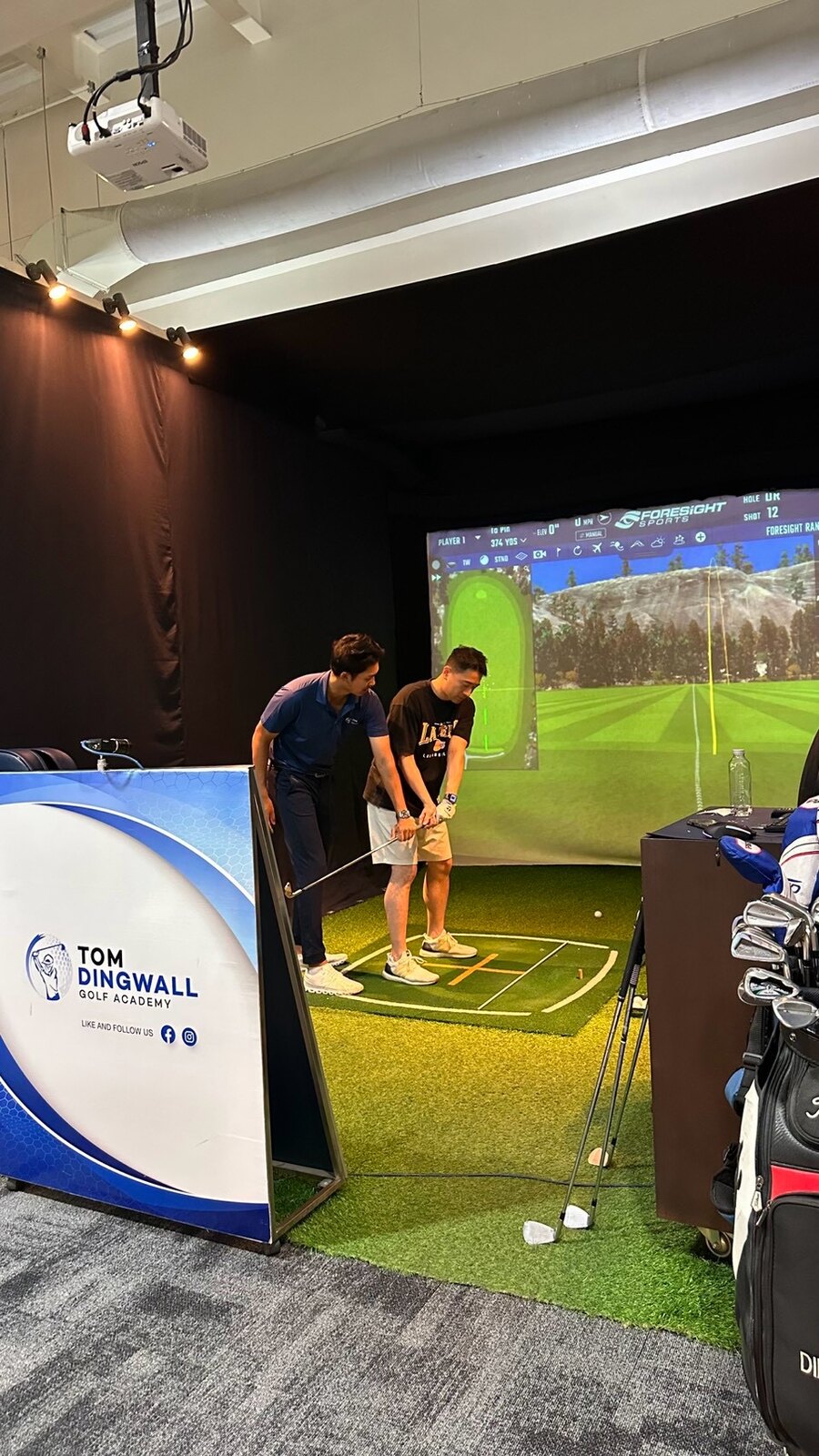 Coaching at Tom Dingwall Golf Academy